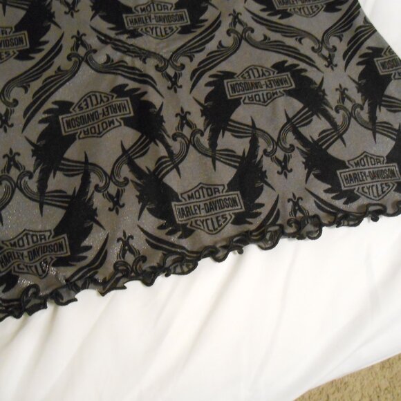 **SALE** Harley-Davidson Semi-Sheer Long Sleeve Top - Picture 5 of 10